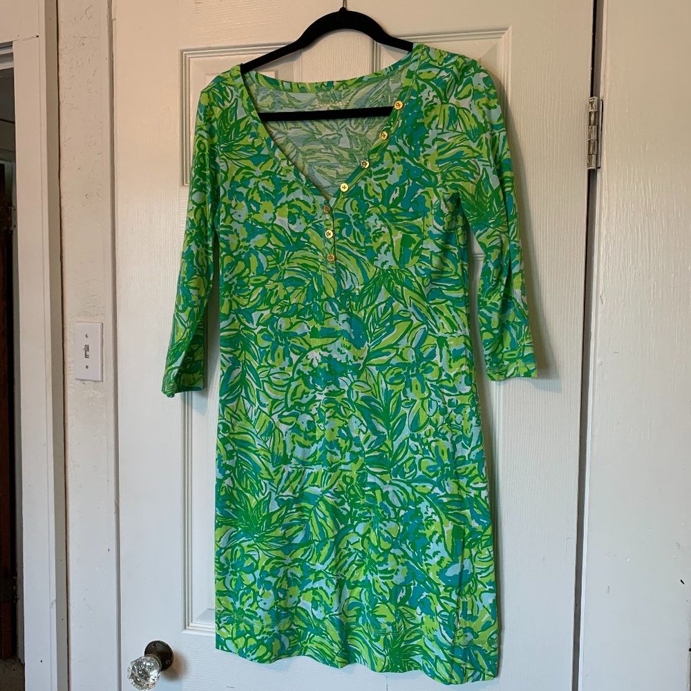 Lilly Pulitzer 3/4 Length Sleeve T-Shirt Dress